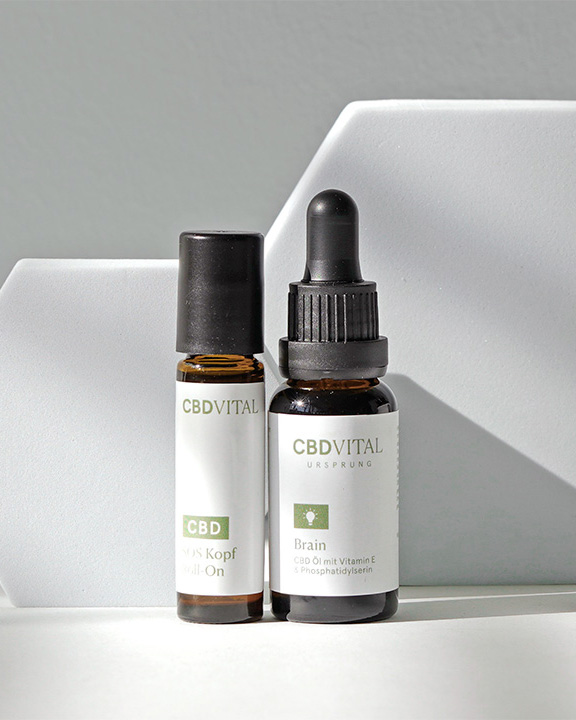 CBD Gedächtnis & Fokus-Set: SOS Kopf Roll-On & Ursprung Brain CBD Gedächtnis & Fokus-Set: SOS Kopf Roll-On & Ursprung Brain