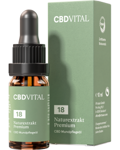 CBD Naturextrakt PREMIUM &Ouml;l 18%